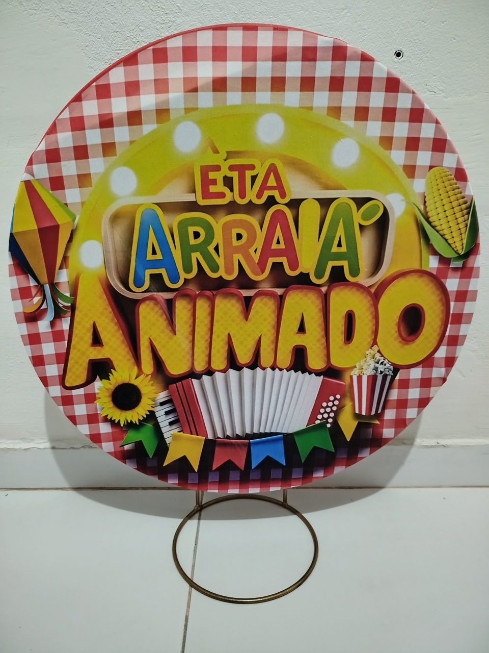 Mine Painel Arraiá Animado  - Cantinho da Lene , pegue e monte sua festa!