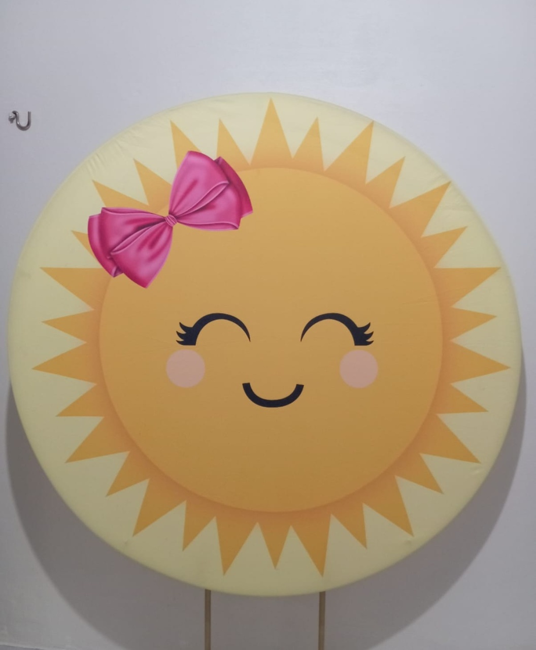 Painel Redondo Solzinho  - Cantinho da Lene , pegue e monte sua festa!