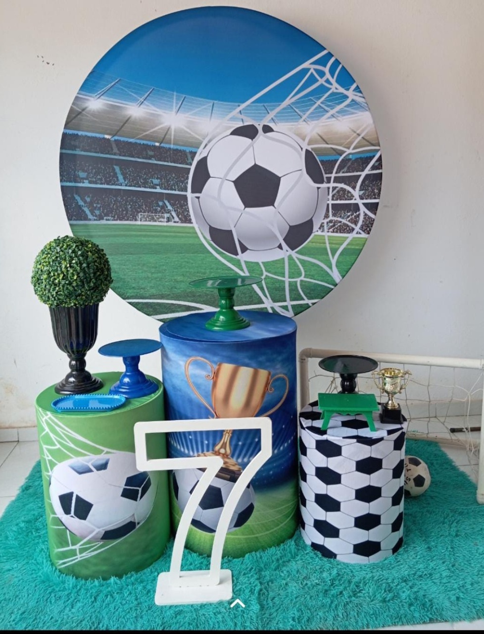 139-Kit Bronze Futebol ⚽ - Cantinho da Lene , pegue e monte sua festa!