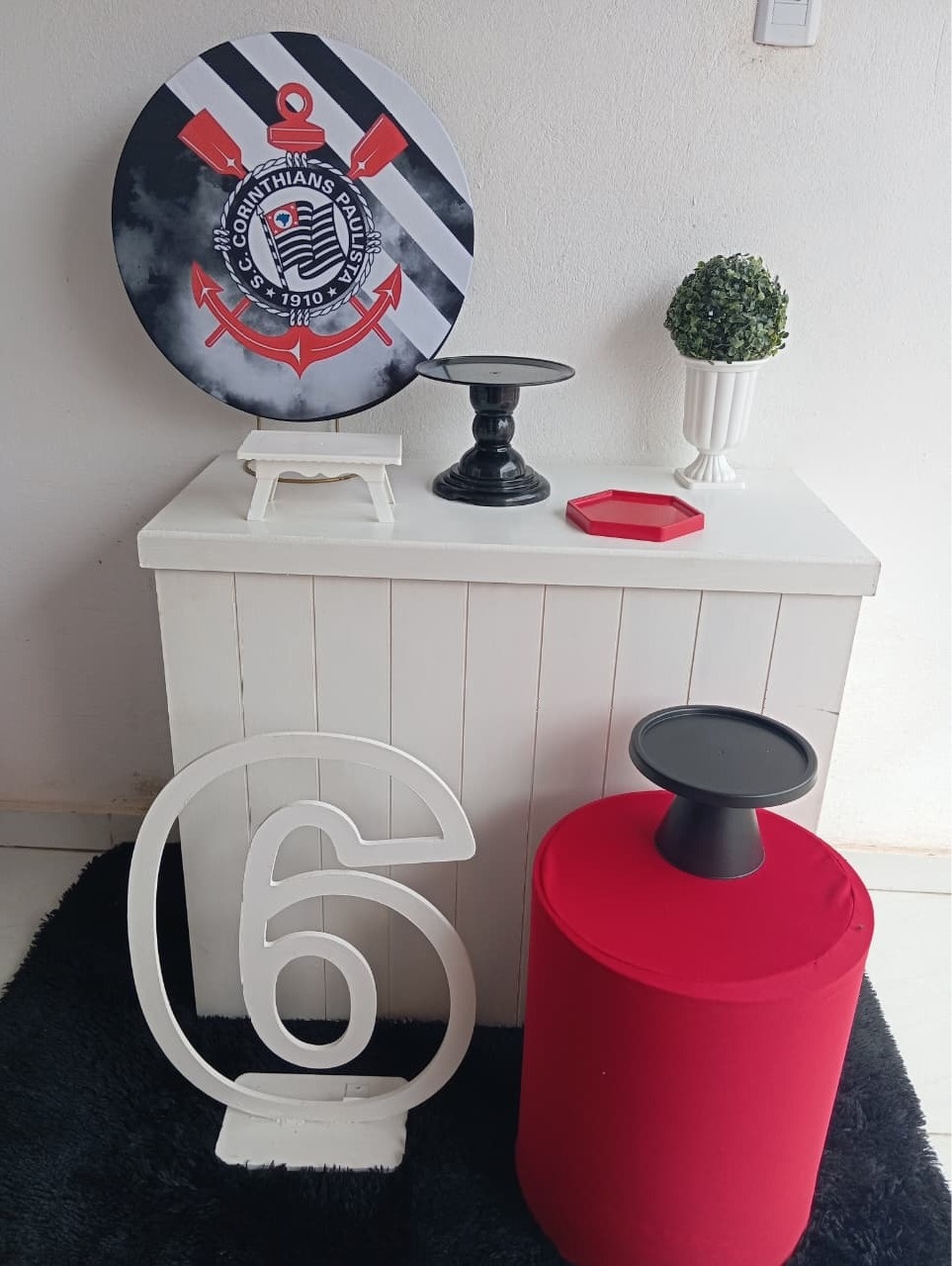 81-Mine Kit Corinthians  - Cantinho da Lene , pegue e monte sua festa!