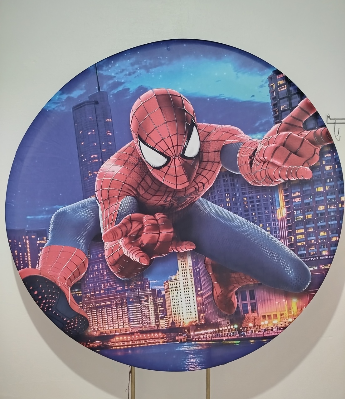 Painel Redondo Homem Aranha  - Cantinho da Lene , pegue e monte sua festa!