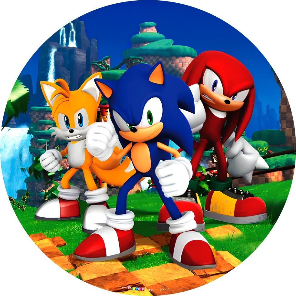 Painel Sonic - Cantinho da Lene , pegue e monte sua festa!