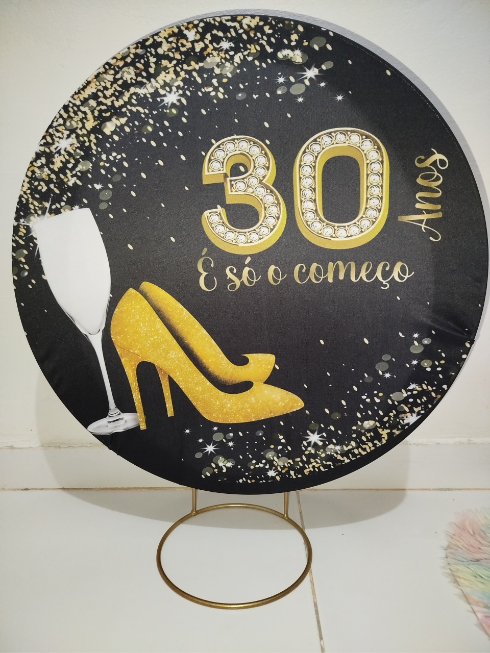 Mine Painel 30 Anos Feminino  - Cantinho da Lene , pegue e monte sua festa!