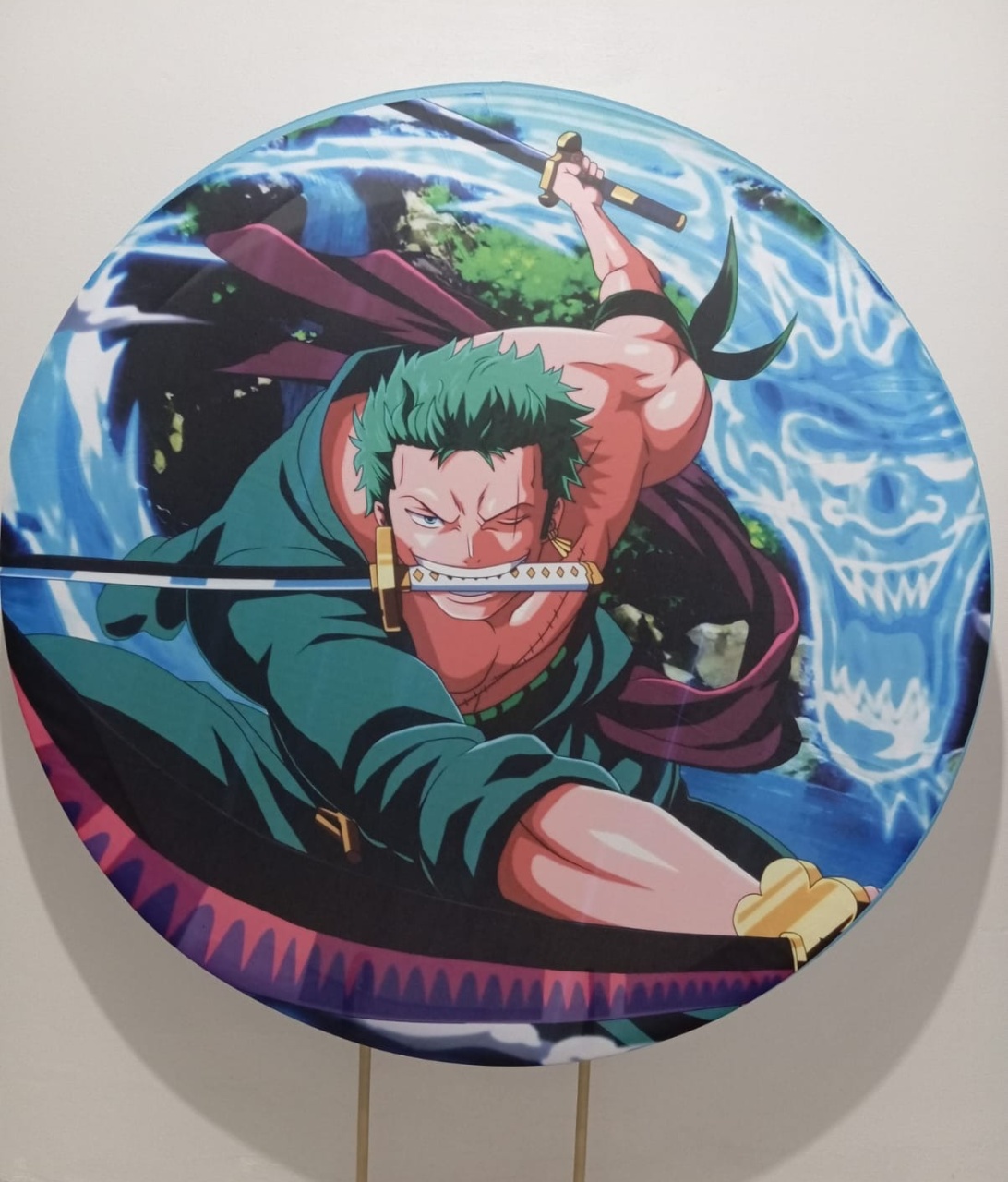Painel Redondo Onepeace Roronoa Zoro - Cantinho da Lene , pegue e monte sua festa!