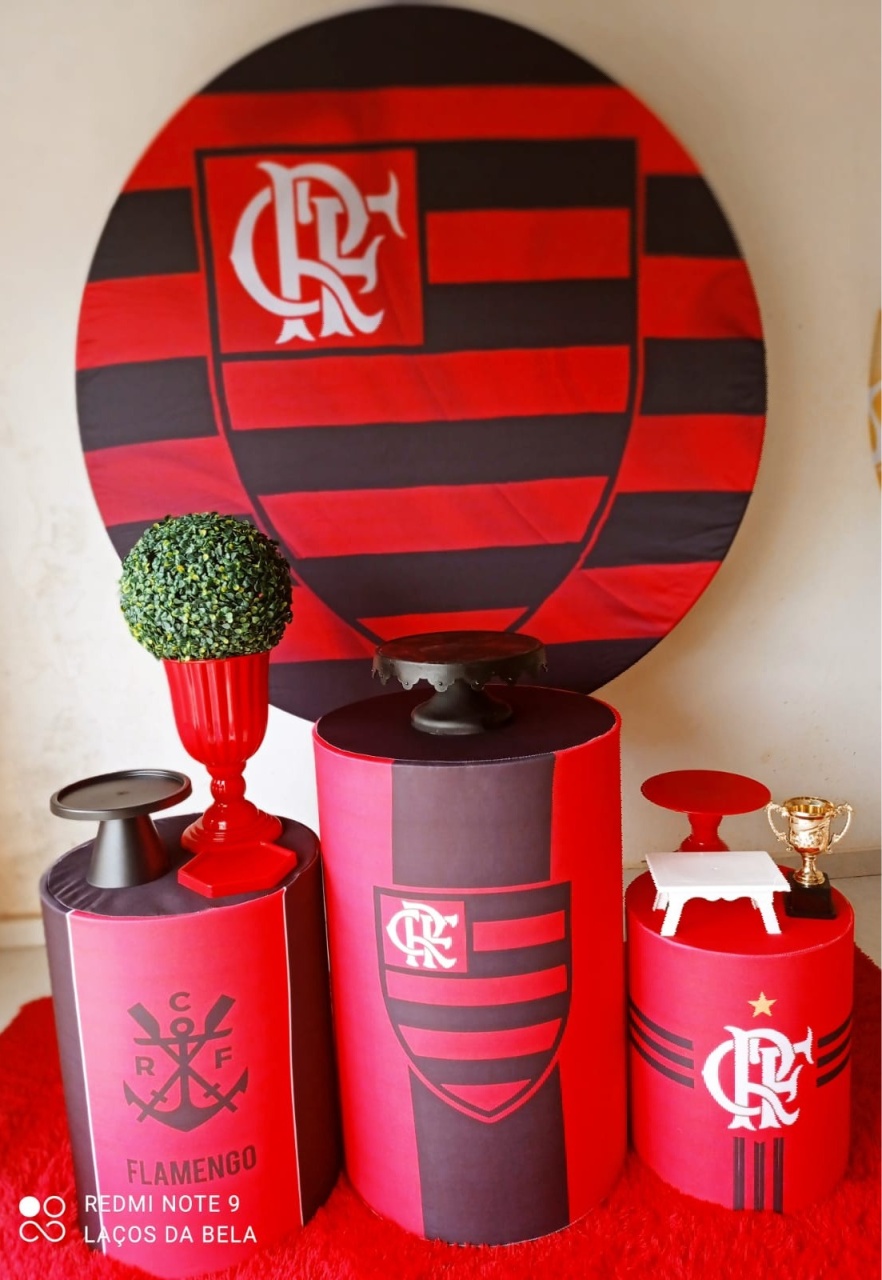 175-Kit Bronze Flamengo  - Cantinho da Lene , pegue e monte sua festa!