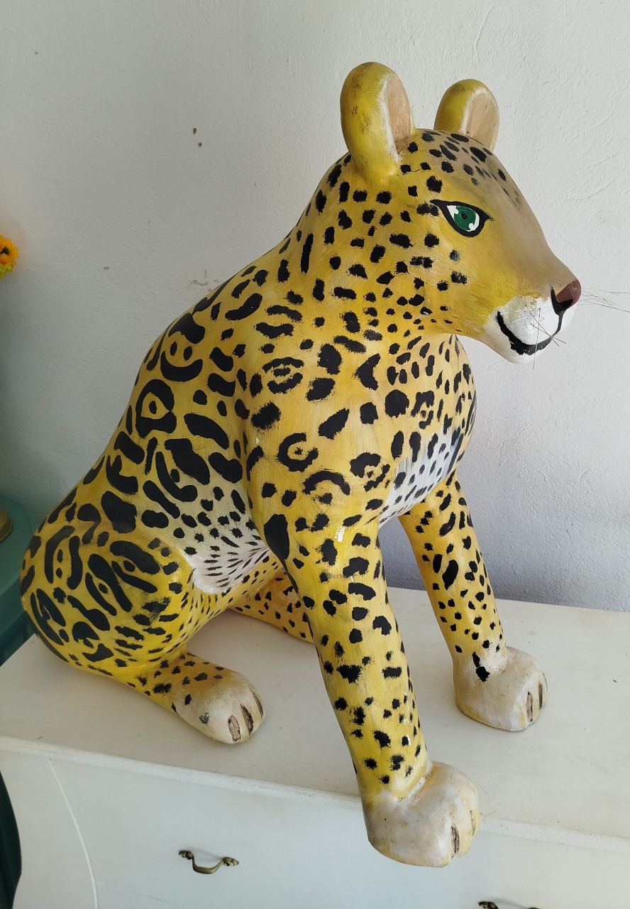 Escultura Onça Pintada 3D - Cantinho da Lene , pegue e monte sua festa!