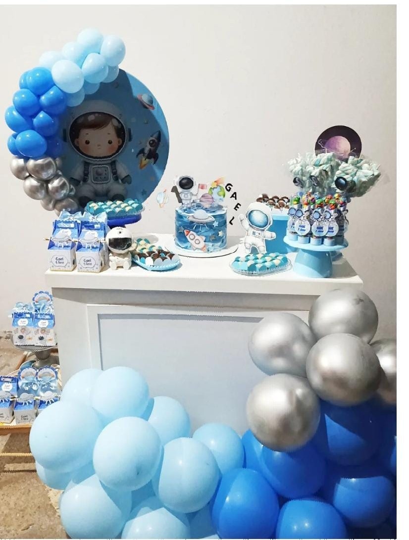 116-Mine Kit Astronauta  - Cantinho da Lene , pegue e monte sua festa!