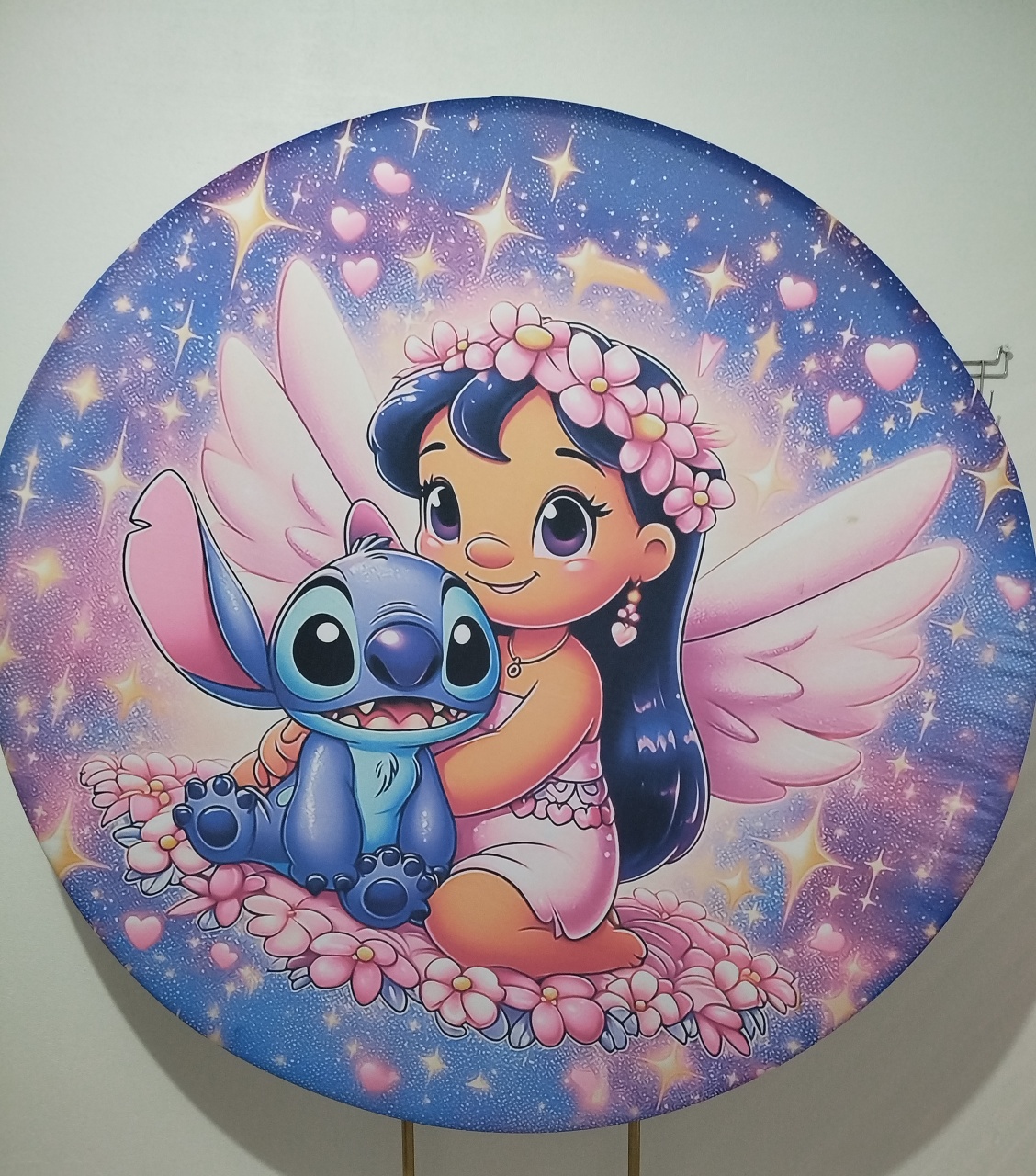 Painel Redondo Lilo E Stitch  - Cantinho da Lene , pegue e monte sua festa!