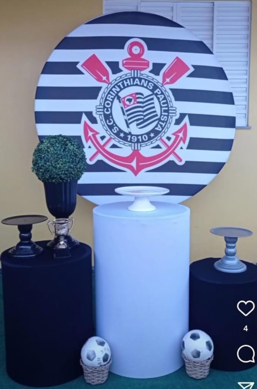 216-Kit Corinthians Bronze - Cantinho da Lene , pegue e monte sua festa!