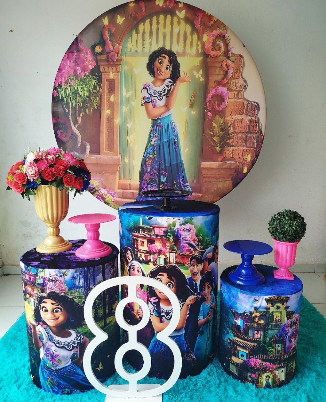 238- Kit Bronze Princesa Encanto - Cantinho da Lene , pegue e monte sua festa!