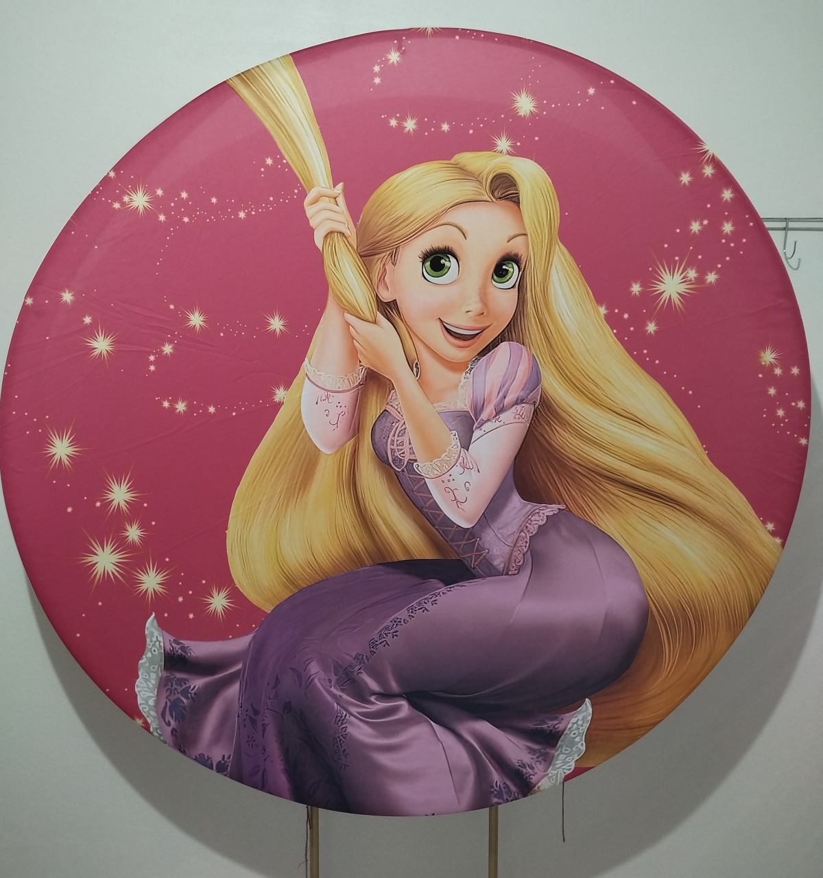 Painel Redondo Rapunzel  - Cantinho da Lene , pegue e monte sua festa!
