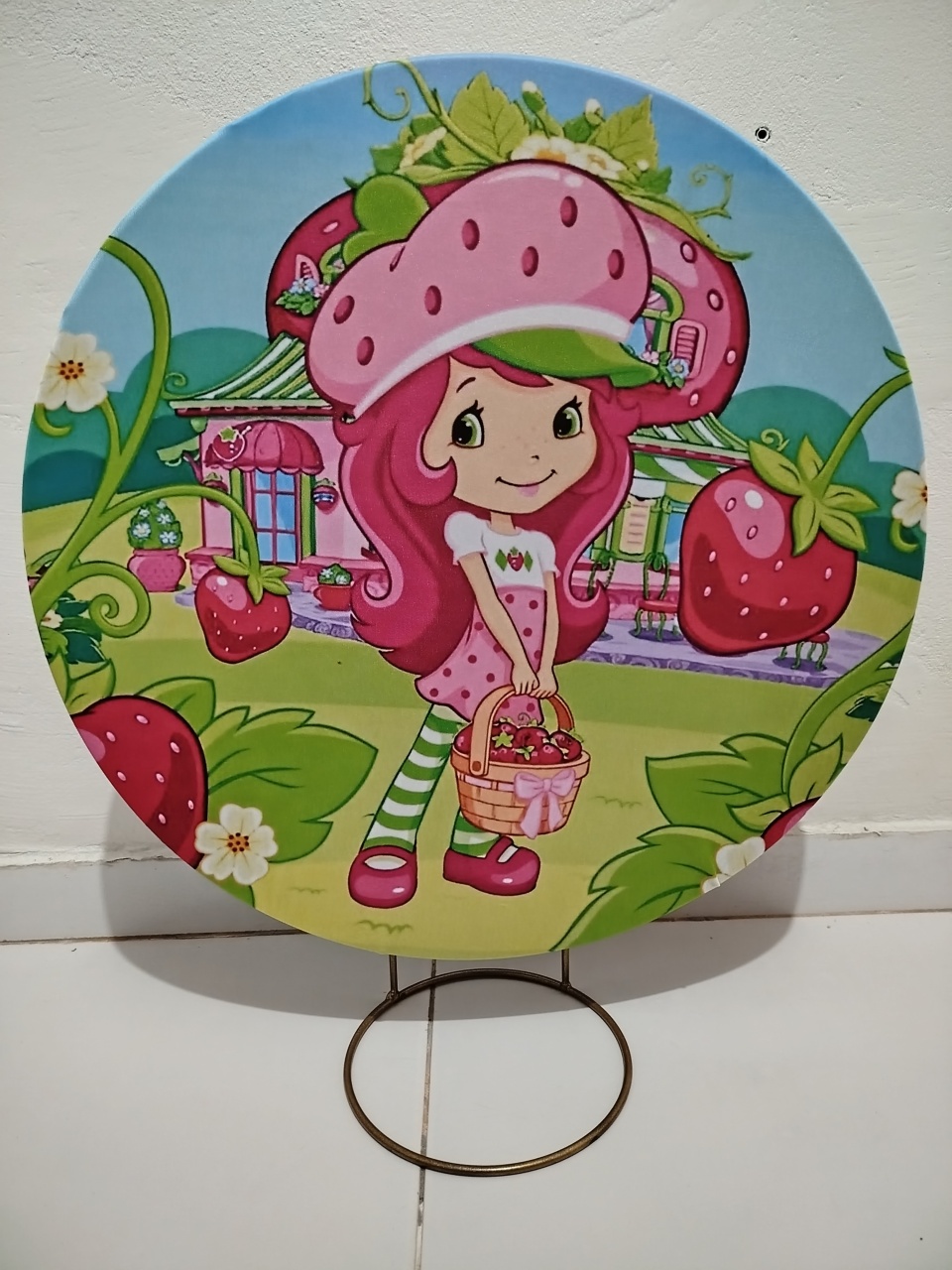Mine Painel Moranguinho  - Cantinho da Lene , pegue e monte sua festa!