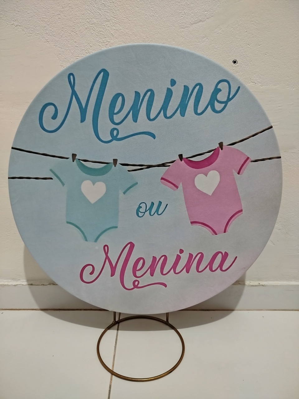Mine Painel Chá Revelação  - Cantinho da Lene , pegue e monte sua festa!