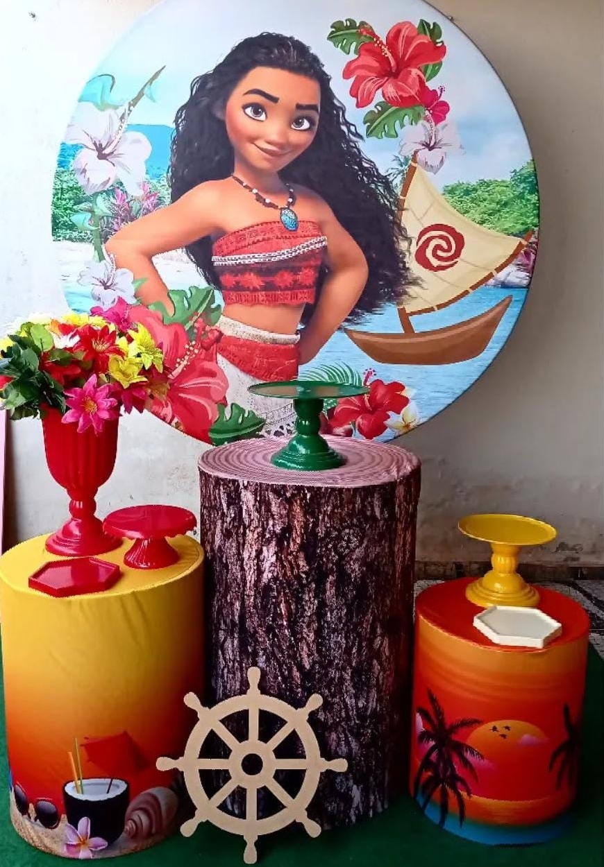 152-Kit Bronze Moana Adolescente  - Cantinho da Lene , pegue e monte sua festa!