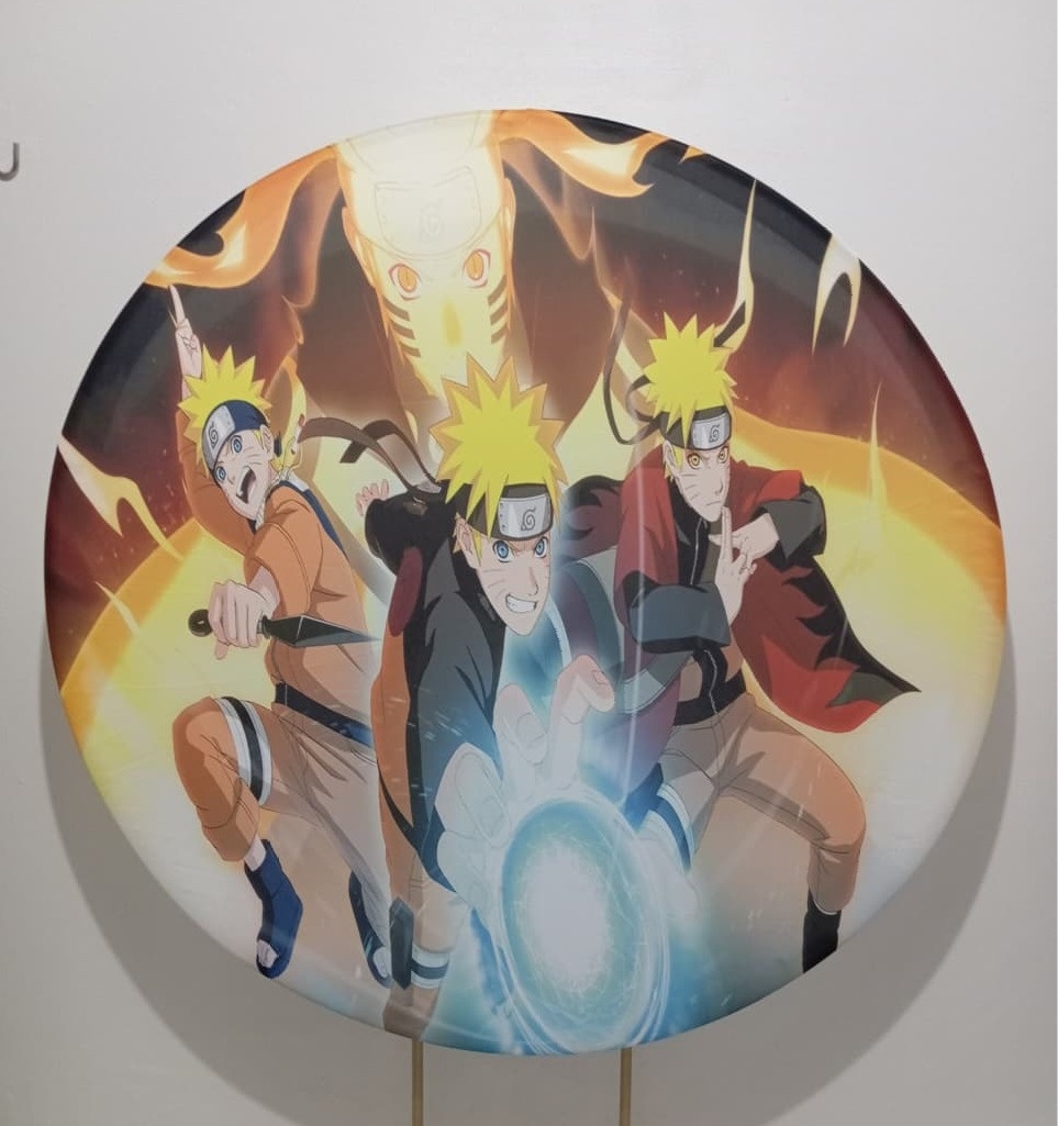 Painel Redondo Naruto  - Cantinho da Lene , pegue e monte sua festa!