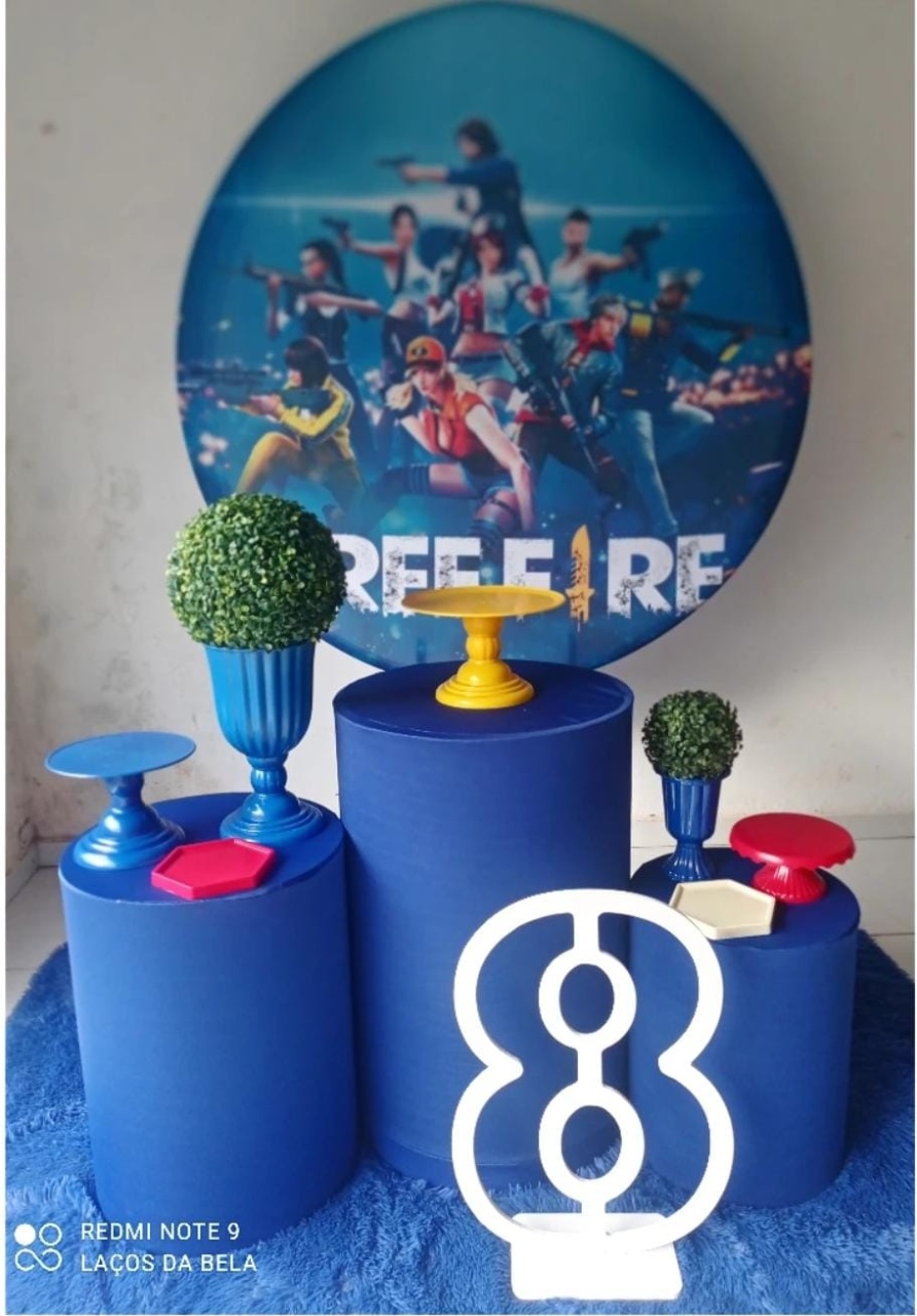 Kit Bronze Free Fire - Cantinho da Lene , pegue e monte sua festa!