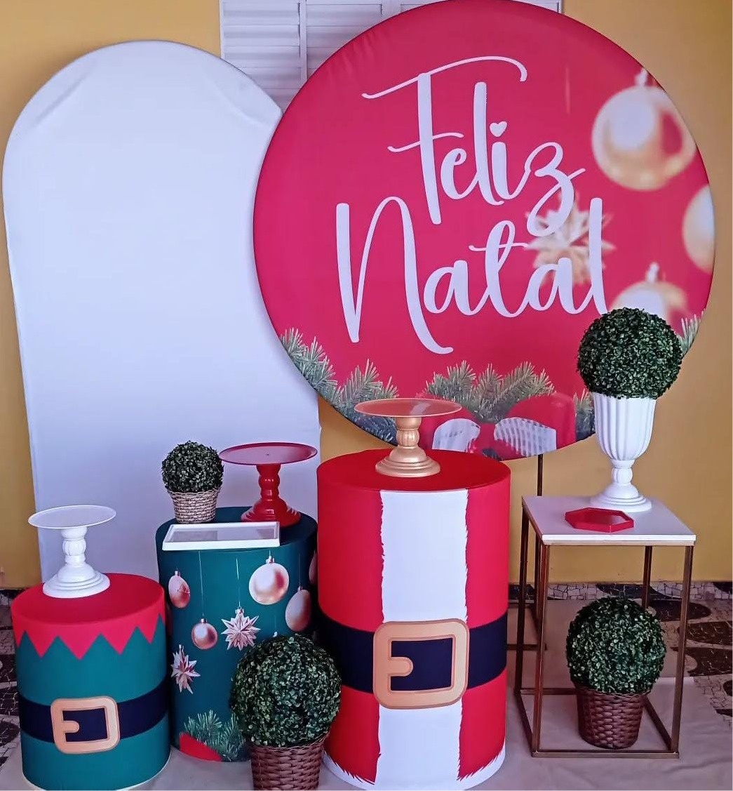 224-Kit Ouro Feliz Natal - Cantinho da Lene , pegue e monte sua festa!