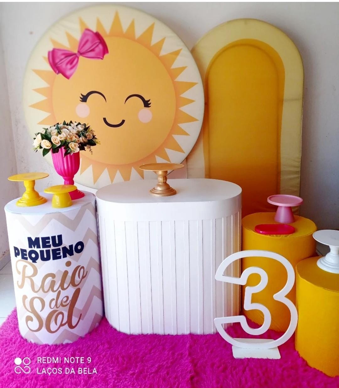 Kit Ouro Meu Pequeno Raio de Sol - Cantinho da Lene , pegue e monte sua festa!