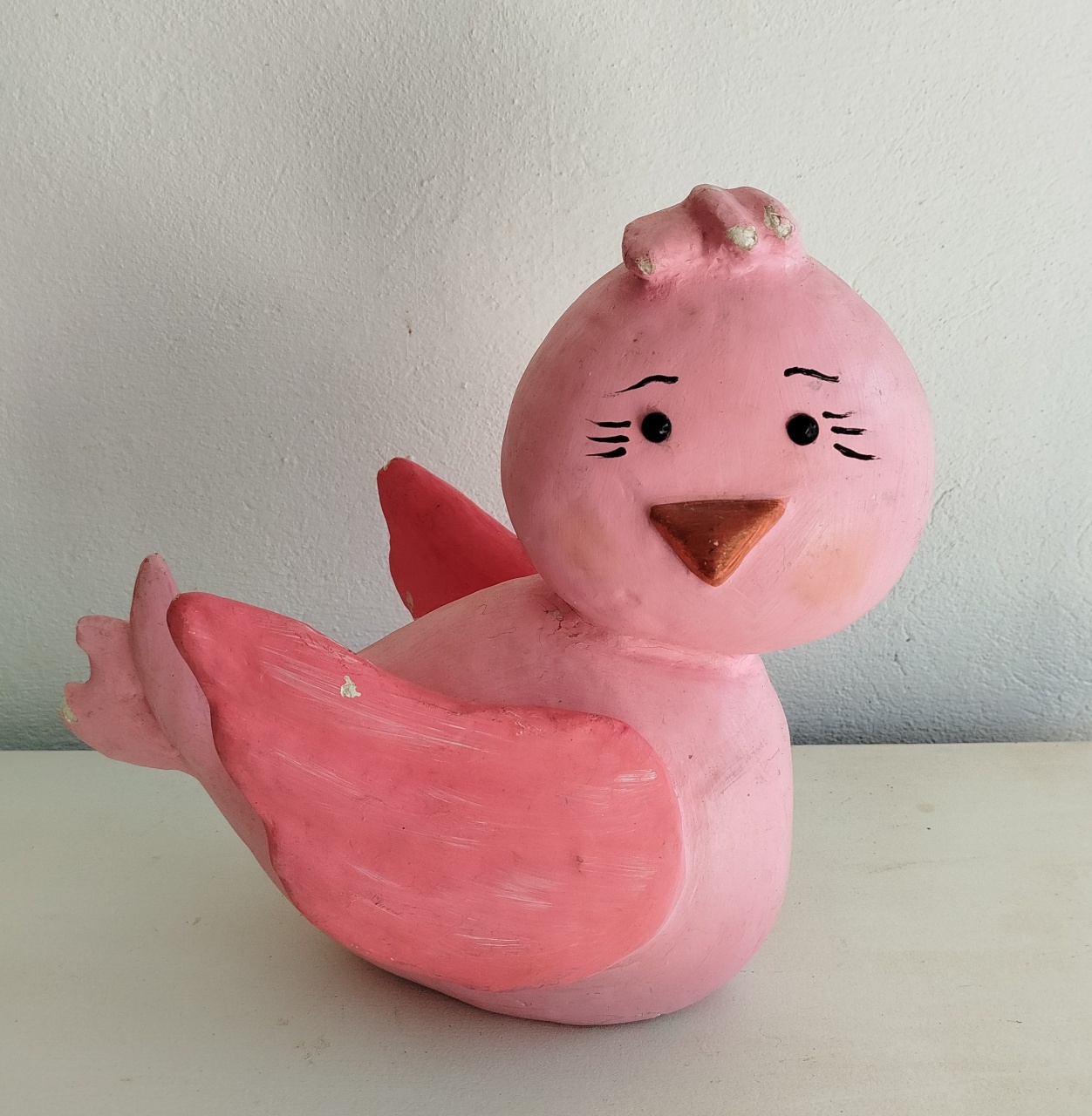 Escultura Pássaro 3D Rosa - Cantinho da Lene , pegue e monte sua festa!