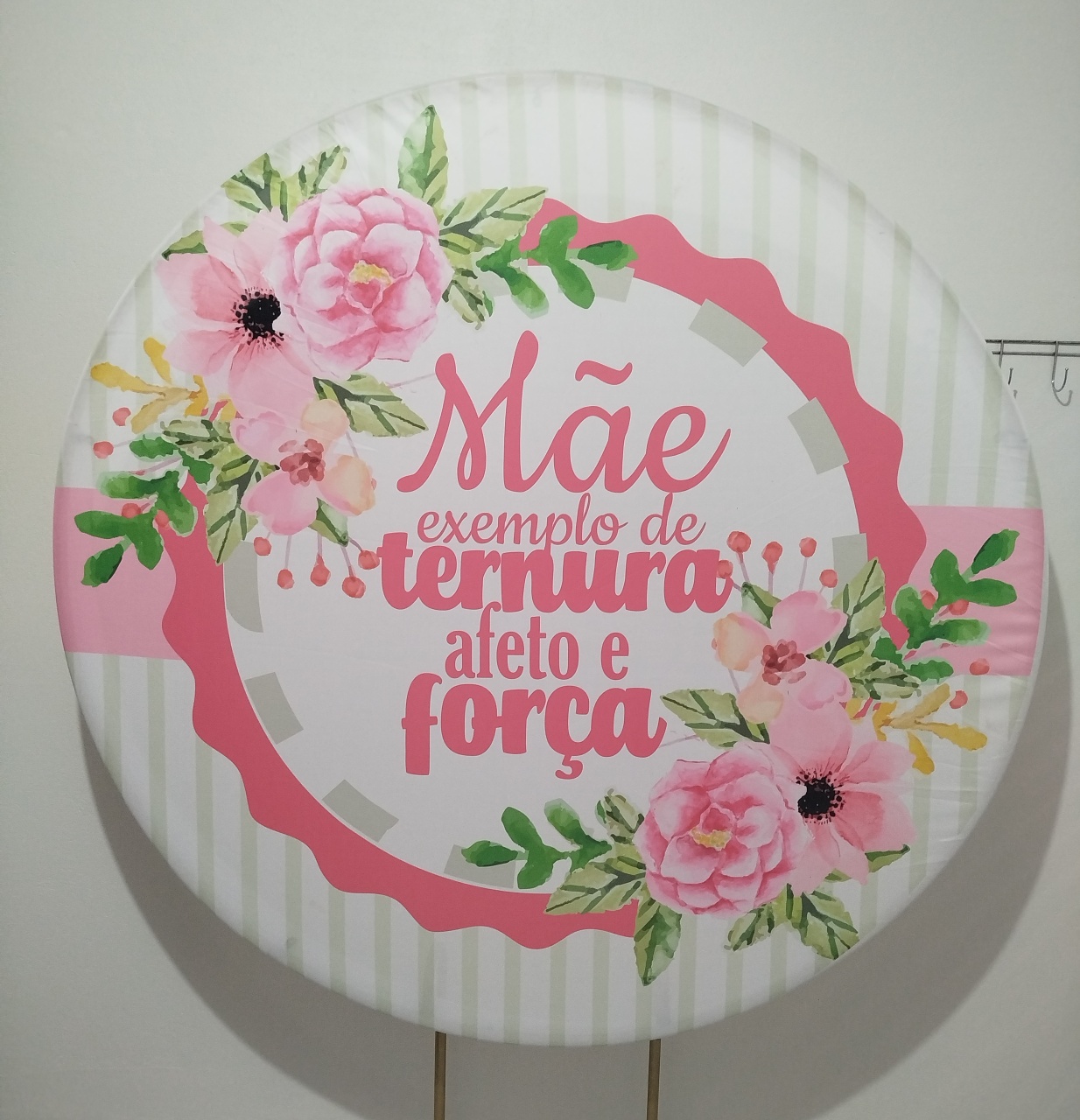 Painel Redondo Mãe Exemplo de Ternura  - Cantinho da Lene , pegue e monte sua festa!
