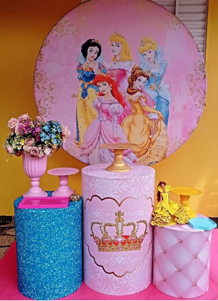129-Kit Bronze Princesas da Disney  - Cantinho da Lene , pegue e monte sua festa!