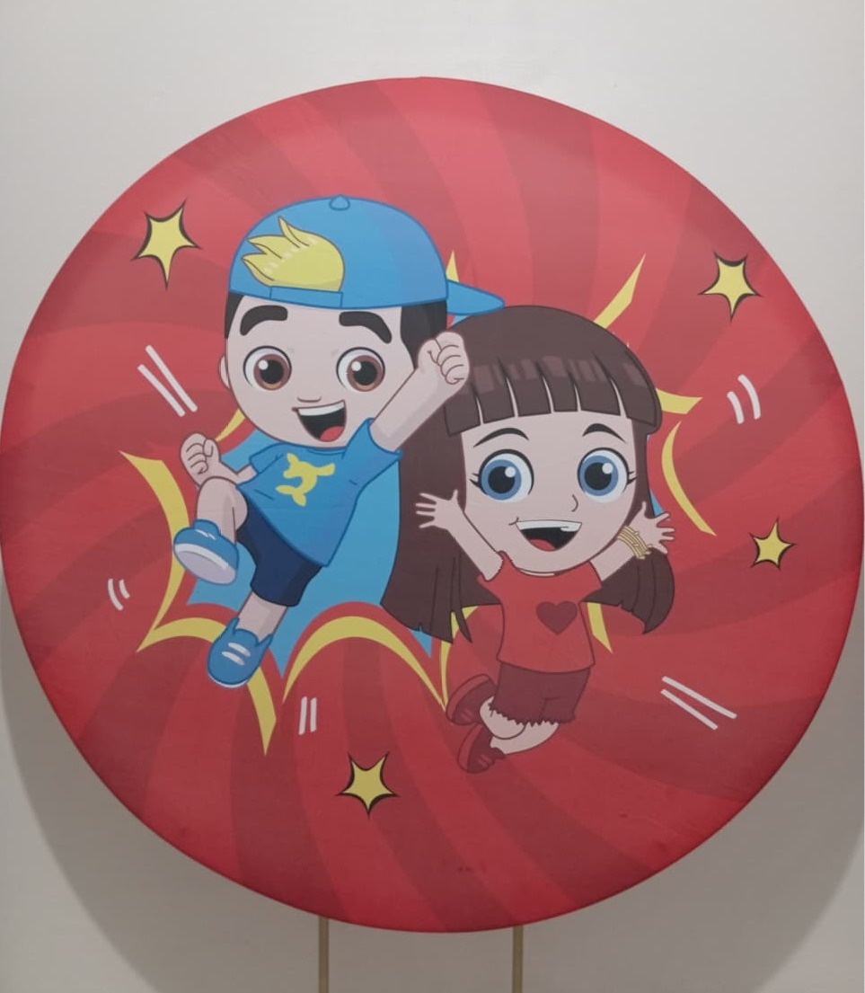 Painel Redondo Lucas Neto - Cantinho da Lene , pegue e monte sua festa!