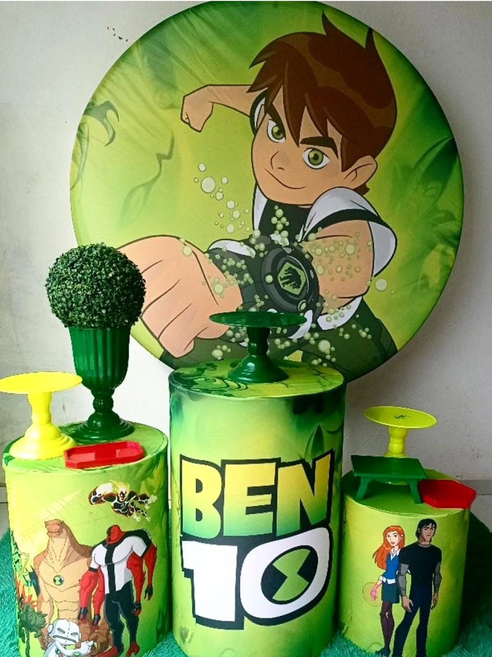 227-Kit Bronze Ben 10 - Cantinho da Lene , pegue e monte sua festa!
