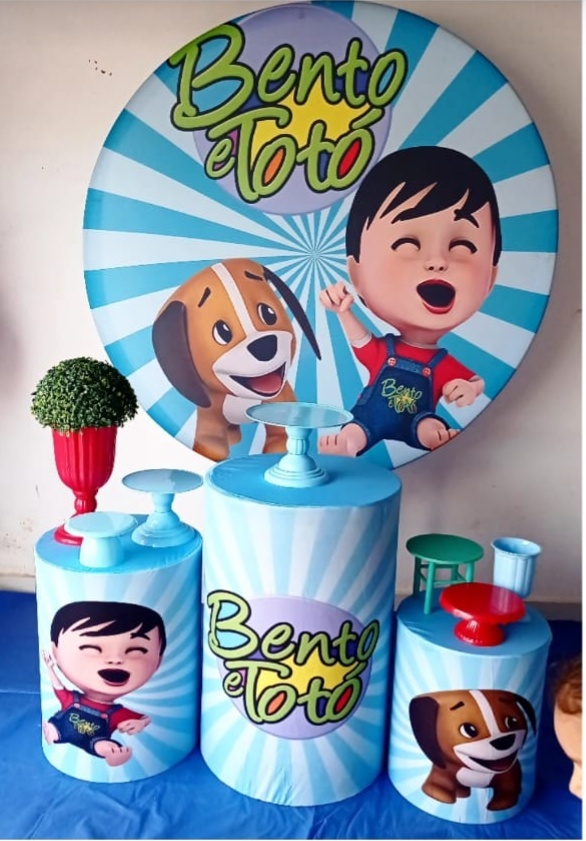 Kit Bronze Bento E Totó  - Cantinho da Lene , pegue e monte sua festa!