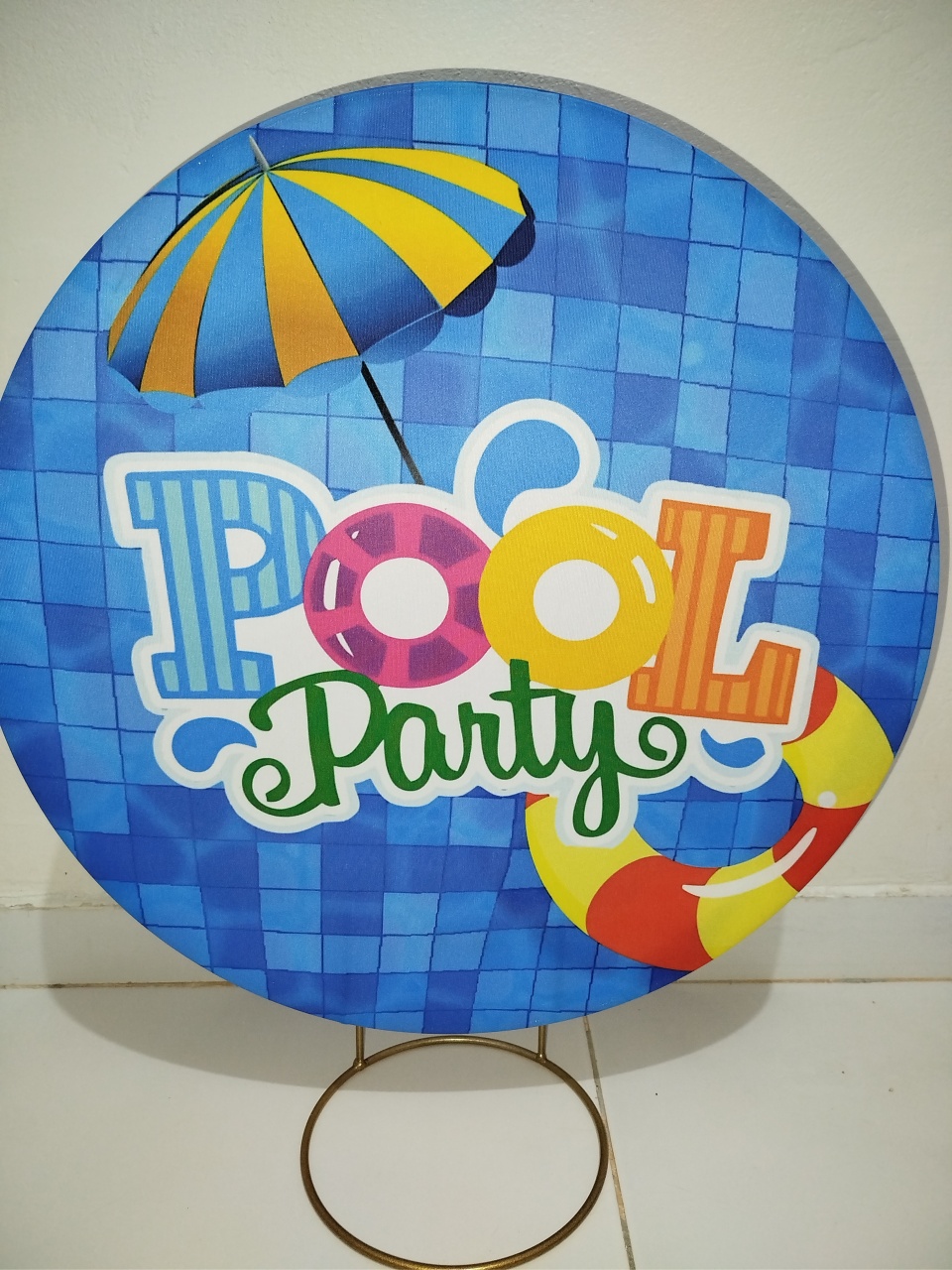 Mine Painel Poolparty - Cantinho da Lene , pegue e monte sua festa!
