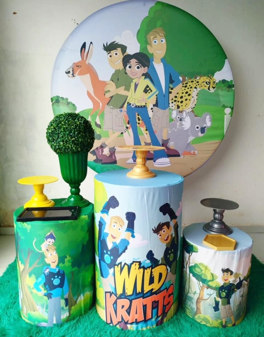 228-Kit Bronze Wild Kratts - Cantinho da Lene , pegue e monte sua festa!