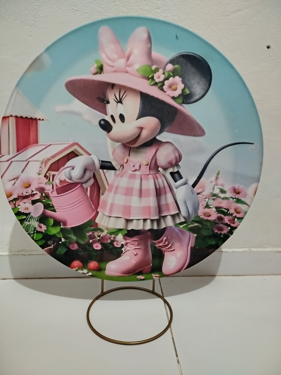 Mine Painel Miney Rosa - Cantinho da Lene , pegue e monte sua festa!