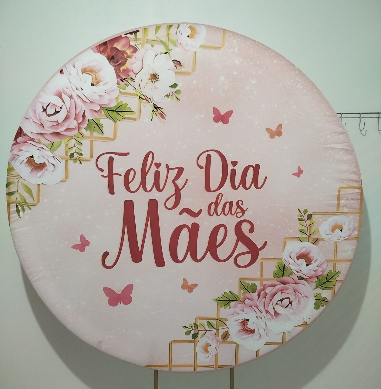 Painel Redondo Dia das Mães 6 - Cantinho da Lene , pegue e monte sua festa!