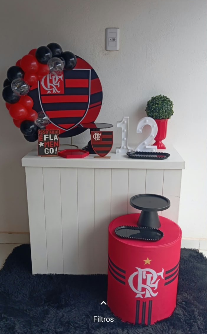 Mine Kit Flamengo 2 - Cantinho da Lene , pegue e monte sua festa!