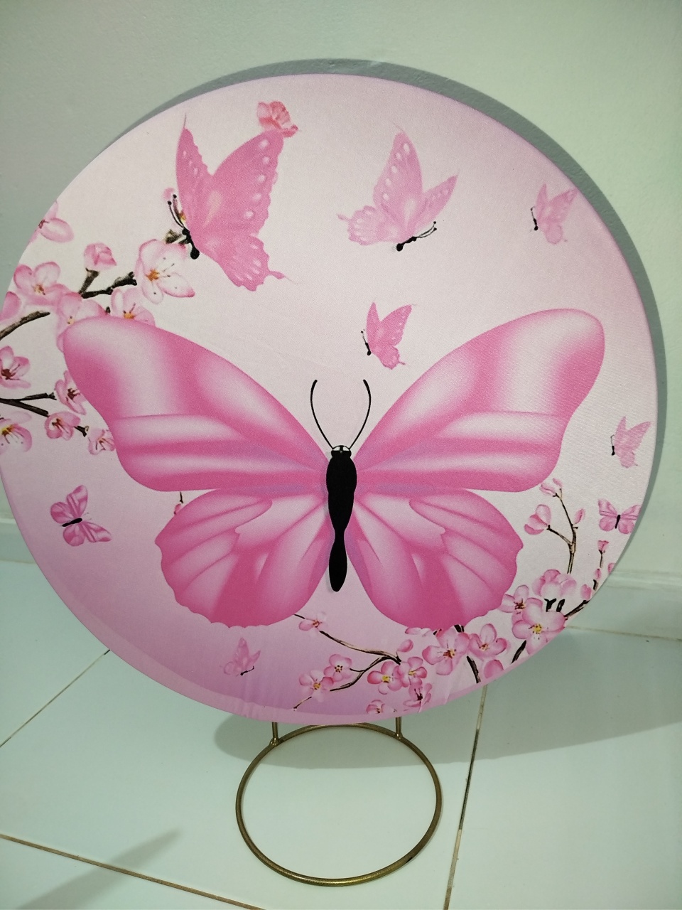 Mine Painel Borboleta Rosa - Cantinho da Lene , pegue e monte sua festa!