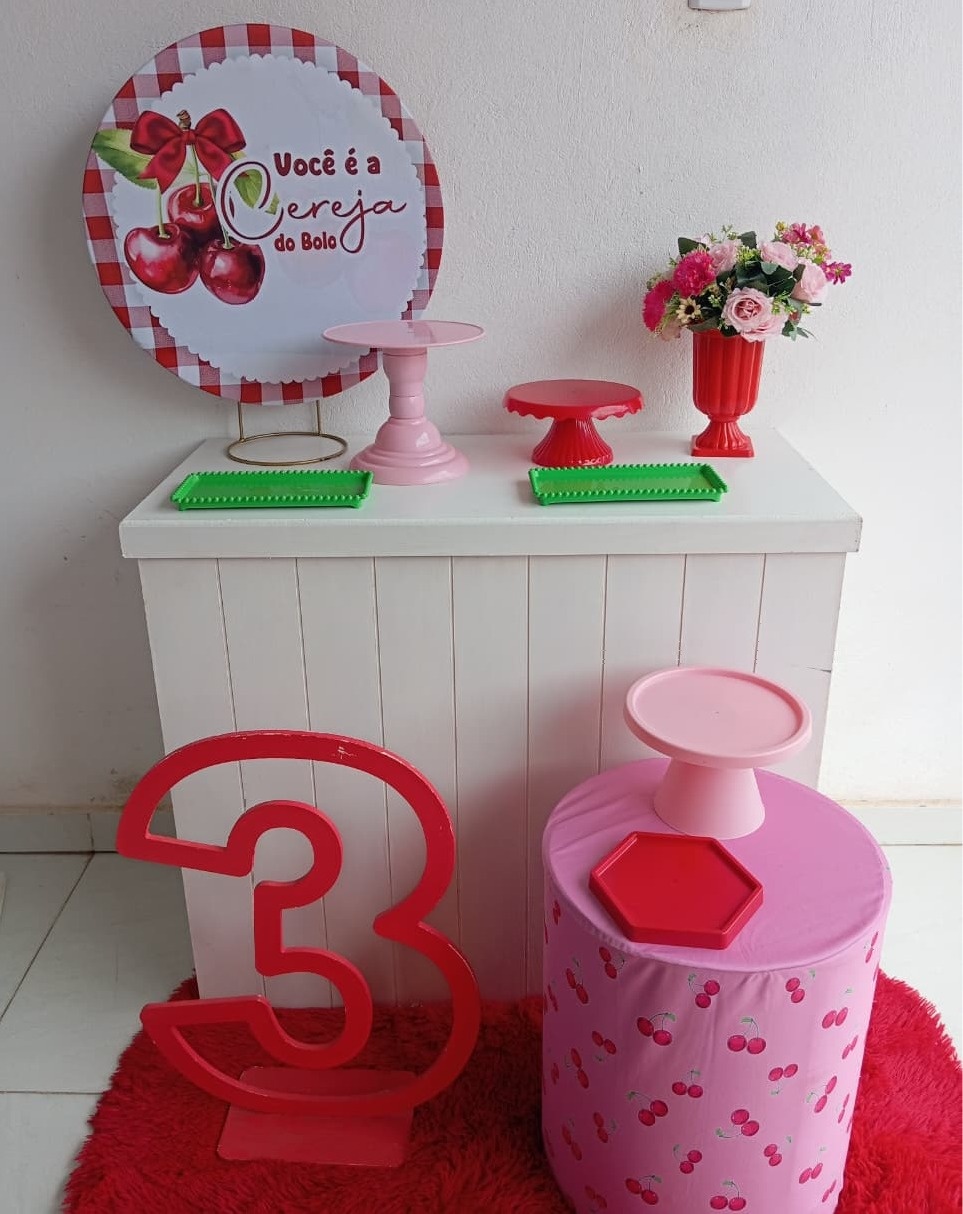 75-Mine Kit Você É A Cereja Do Bolo - Cantinho da Lene , pegue e monte sua festa!