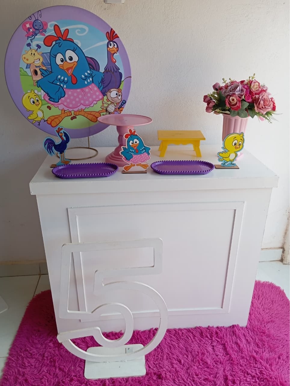 85-Mine Kit Galinha Pintadinha  - Cantinho da Lene , pegue e monte sua festa!