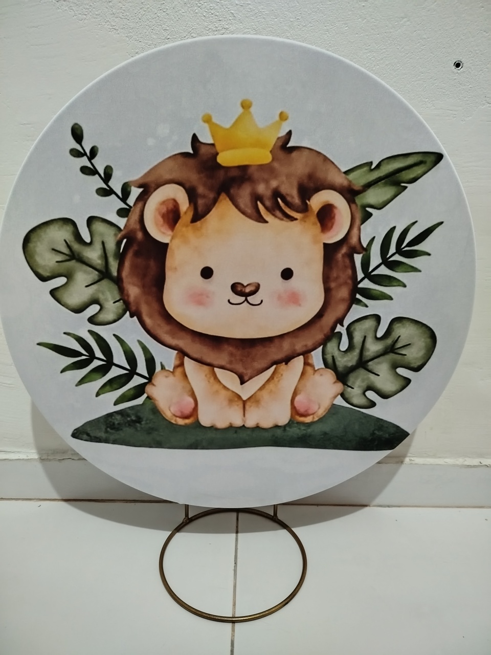 Mine Painel Leãozinho  - Cantinho da Lene , pegue e monte sua festa!