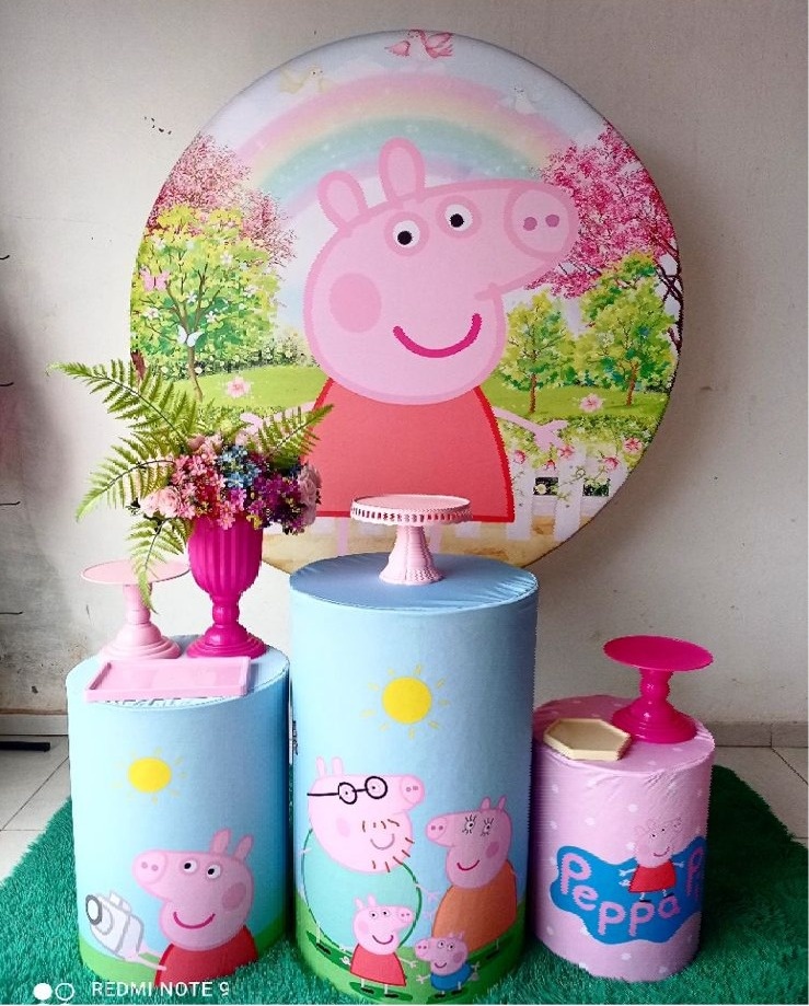 126-Kit Bronze Peppa Pig - Cantinho da Lene , pegue e monte sua festa!