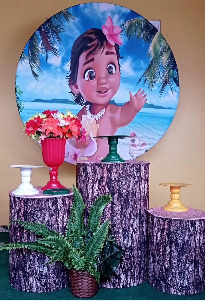 Kit Bronze Moana Baby - Cantinho da Lene , pegue e monte sua festa!