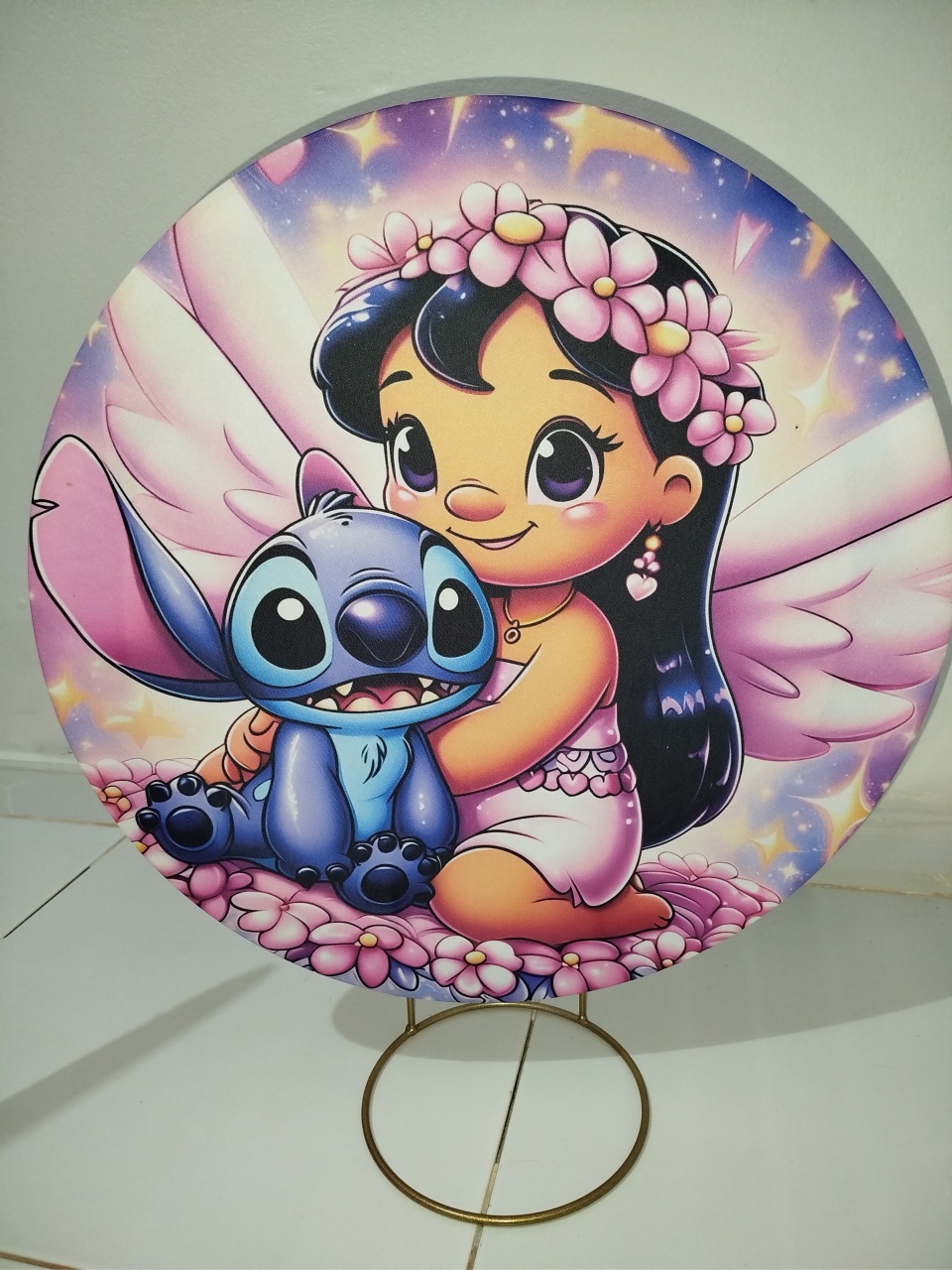 Mine Painel Lilo E Stitch  - Cantinho da Lene , pegue e monte sua festa!