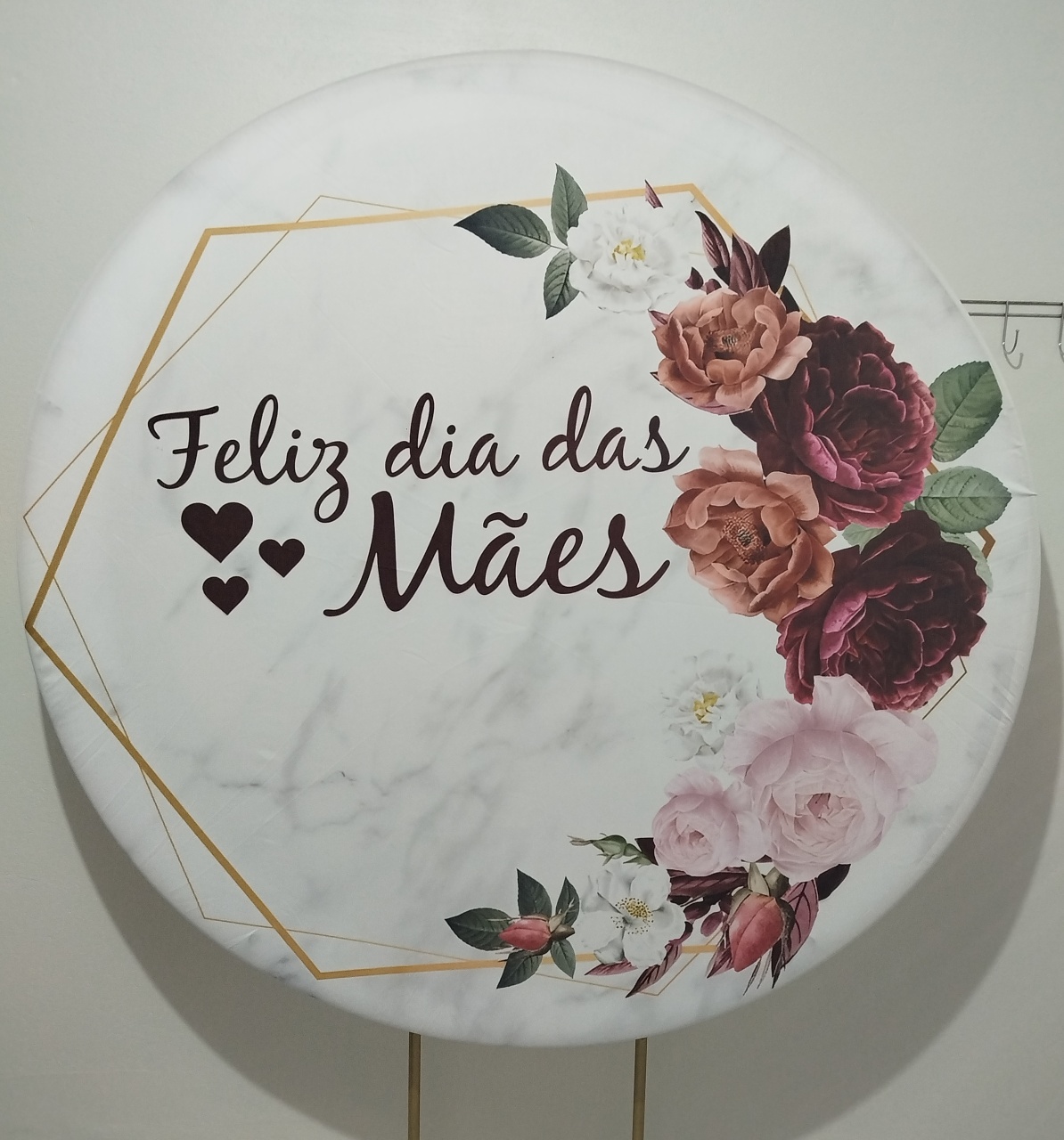 Painel Redondo Dia das Mães 2 - Cantinho da Lene , pegue e monte sua festa!