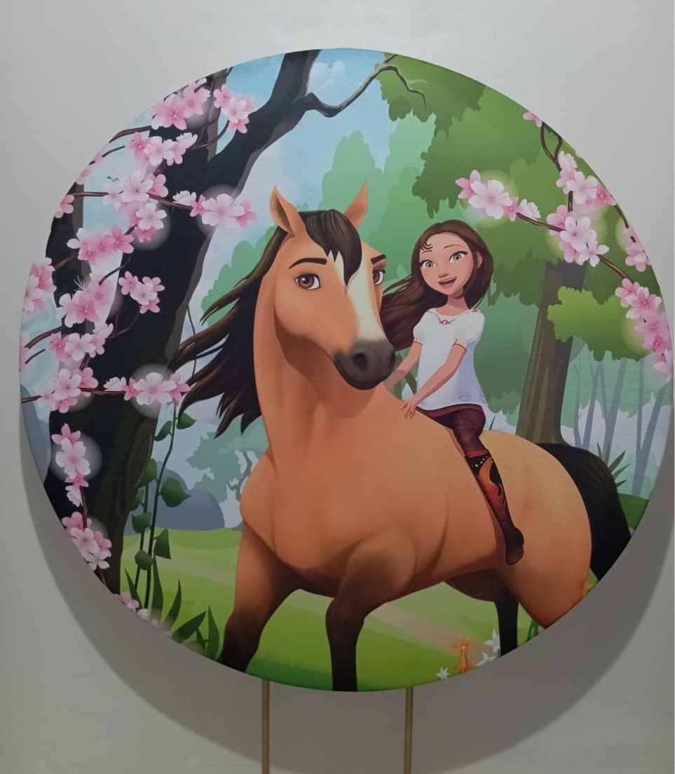 Painel Redondo Spirit  - Cantinho da Lene , pegue e monte sua festa!