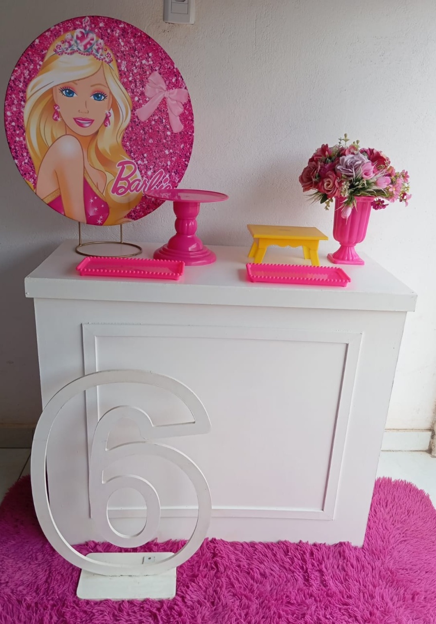 107-Mine Kit Barbie  - Cantinho da Lene , pegue e monte sua festa!