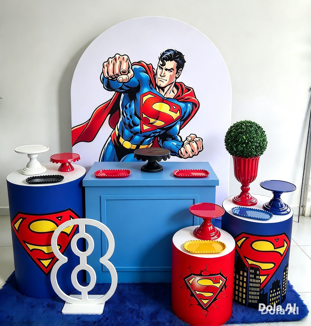 Kit Prata Super Man - Cantinho da Lene , pegue e monte sua festa!