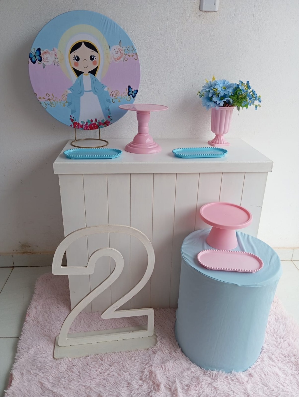 74-Mine Kit Nossa Senhora das Graças  - Cantinho da Lene , pegue e monte sua festa!