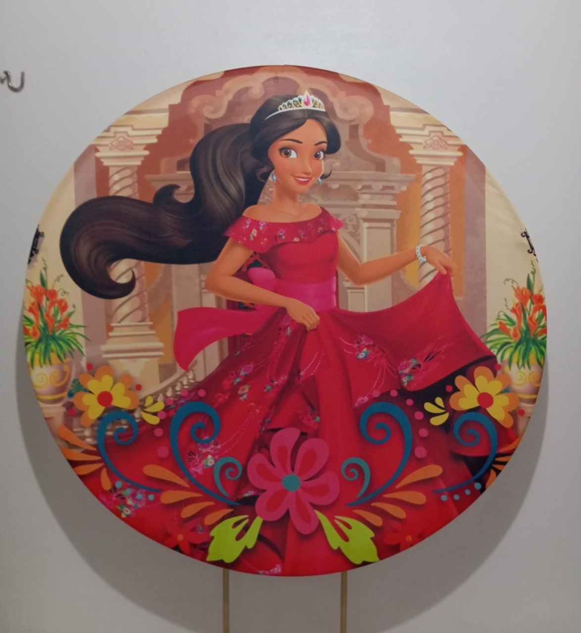 Painel Redondo Princesa Helena - Cantinho da Lene , pegue e monte sua festa!