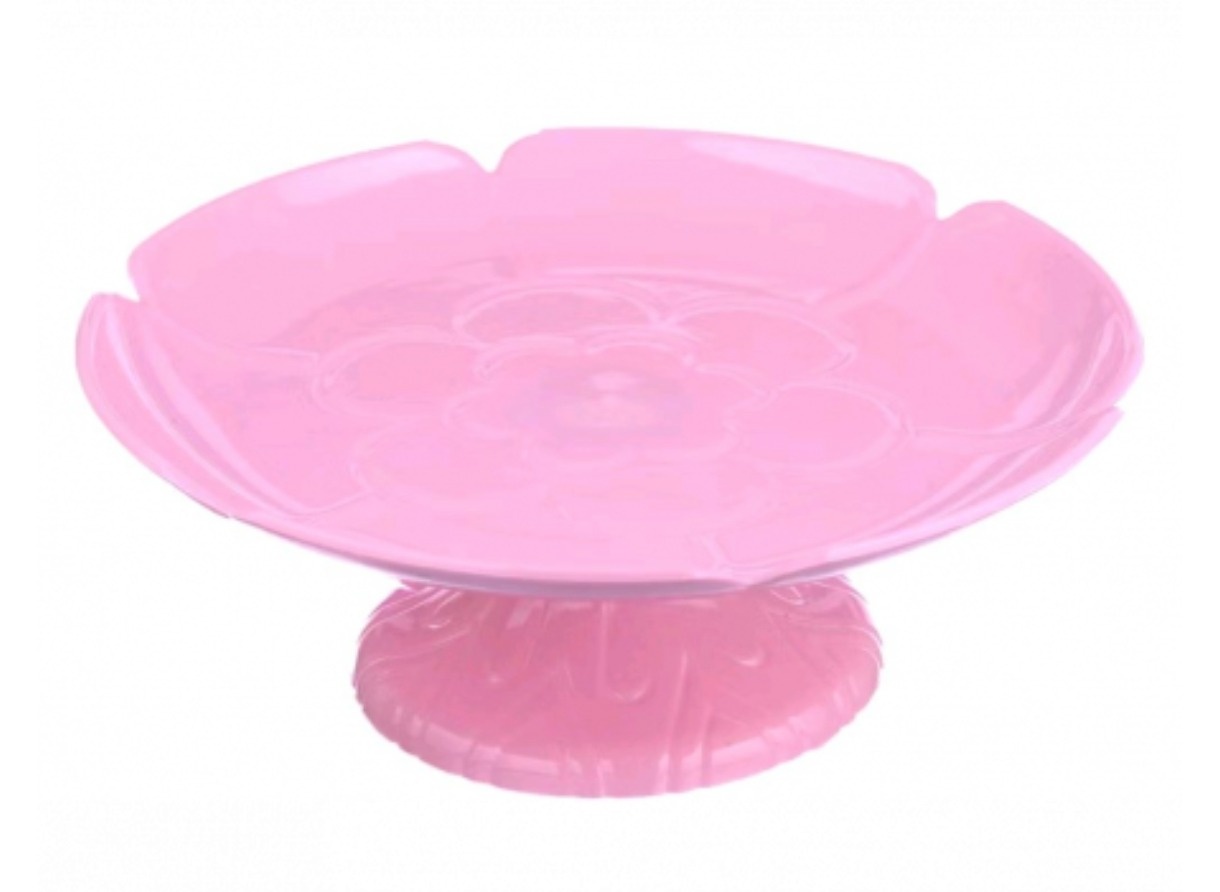 Boleira / Bandeja Flor Rosa Tam P  - Aki Festa Pegue &Monte 