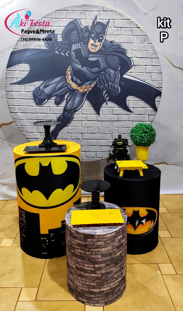 Kit P Bronze Batman  - Aki Festa Pegue &Monte 