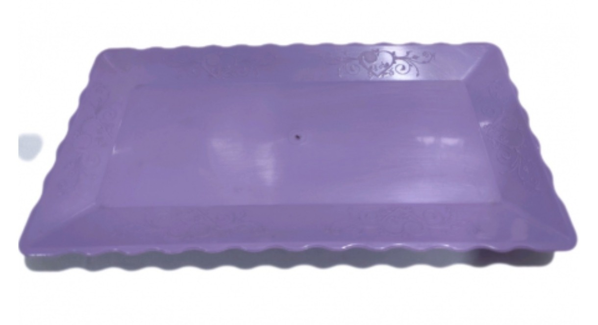 Bandeja Retangular Lilas - Aki Festa Pegue &Monte 