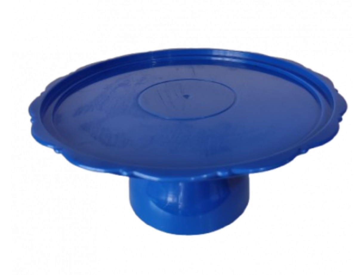 Boleira / Bandeja Azul 23 Cm   - Aki Festa Pegue &Monte 